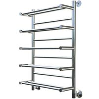 Водяной полотенцесушитель Тругор Вертикаль П НП 80x50 с полкой Хром арт-Вертикаль/нп8050П — фото 1, Водяные полотенцесушители