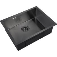 Кухонная мойка ZorG Grafit Графит арт-PVD 5844 GRAFIT — фото 1, Кухонные мойки