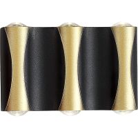 Настенный светильник Crystal Lux Черный арт-CLT 022W3 BL-GO 4000K — фото 1, Бра