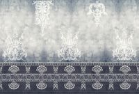 Фреска Ortograf Splendo 31702 Фактура бархат FX Флизелин (4*2,7) Серый/Синий, Вензель арт-31702 (бархат FX) — фото 2, Фрески