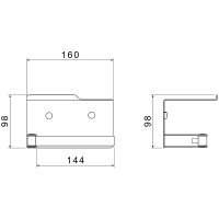 Держатель туалетной бумаги Aquatek Лира с полкой Хром арт-AQ4929CR — фото 2, Держатели туалетной бумаги