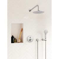 Товар: Душевая система Ideal Standard Ceratherm с термостатом Хром арт-BD006XC - фото 10 Душевая система Ideal Standard Ceratherm с термостатом Хром арт-BD006XC — фото 10, Встраиваемые душевые комплекты