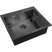 Кухонная мойка ZorG Grafit Графит арт-PVD 5951 GRAFIT — фото 1, Кухонные мойки