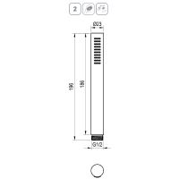 Ручной душ Ravak 951.20GB Графит арт-X07P694 — фото 4, Лейки для душа