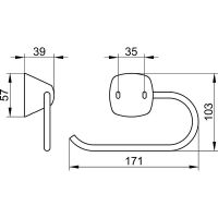 Держатель туалетной бумаги Keuco City.2 02762 010000 Хром арт-02762010000 — фото 2, Держатели туалетной бумаги