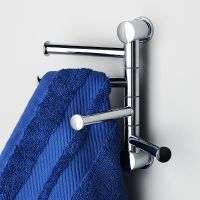 Полотенцедержатель WasserKRAFT поворотный Хром арт-K-1054 — фото 2, Полотенцедержатели