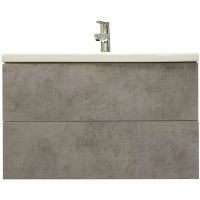 Тумба под раковину Marka One Mix 80П подвесная Чикаго светло-серый арт-У76462 — фото 2, Тумбы под раковину