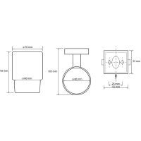 Товар: Стакан для зубных щеток Bemeta Beta Хром арт-132110012 - фото 3 Стакан для зубных щеток Bemeta Beta Хром арт-132110012 — фото 3, Стаканы для зубных щеток