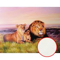 Фреска Ortograf Животные 8243 Фактура флок FLK Флизелин (2,6*2) Оранжевый/Зеленый/Сиреневый, Животные/Живопись арт-8243 (флок FLK) — фото 1, Фрески