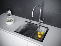 Кухонная мойка Paulmark Lumi 55 UNI-Skew Графит арт-LU55SK-DG — фото 3, Кухонные мойки