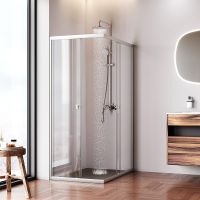 Душевой уголок AM.PM Sunny 120х80 профиль Хром матовый стекло прозрачное арт-W87G-403-12080-MT — фото 4, Прямоугольные душевые уголки