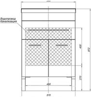 Товар: Тумба с раковиной Aquanet Верона 58 Белая арт-213028 - фото 8 Тумба с раковиной Aquanet Верона 58 Белая арт-213028 — фото 8, Тумбы с раковиной