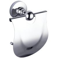 Держатель туалетной бумаги CeramaLux Caps с крышкой Хром арт-51307 — фото 1, Держатели туалетной бумаги