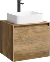 Корпус тумбы под раковину Aqwella 5 Stars Mobi 60 подвесной Дуб балтийский арт-MOB0106DB — фото 1, Тумбы под раковину