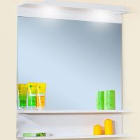 Зеркало Бриклаер Чили 80 с подсветкой Светлая лиственница арт-4627125414954 — фото 1, Зеркала в ванную комнату