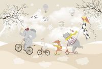 Товар: Фреска детская Ortograf Для самых маленьких 33684 Фактура флок FLK Флизелин (4*2,7) Бежевый/Разноцветный, Животные арт-33684 (флок FLK) - фото 2 Фреска детская Ortograf Для самых маленьких 33684 Фактура флок FLK Флизелин (4*2,7) Бежевый/Разноцветный, Животные арт-33684 (флок FLK) — фото 2, Фрески