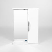 Зеркало со шкафом VIANT Барселона 50 Белое арт-VBAR50-ZSH — фото 2, Зеркальные шкафы в ванную