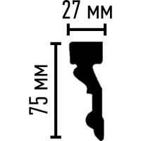 Молдинг Decomaster 2400x75x27 мм арт-DT 1 S — фото 2, Молдинги