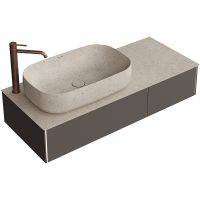 Тумба под раковину Kerama Marazzi Magica 120 MA.120.2\EGR.M подвесная Вечерний серый матовый арт-MA.120.2\EGR.M — фото 2, Тумбы под раковину