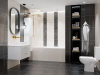 Керамический декор Azori Vela Nero Confetti 20,1х50,5 см арт-587112001 — фото 2, Керамическая плитка