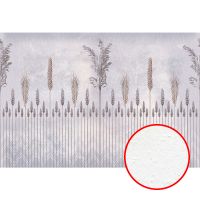 Фреска Ortograf Forma 32643 Фактура бархат FX Флизелин (4*2,7) Серый, Листья/Абстракция арт-32643 (бархат FX) — фото 1, Фрески