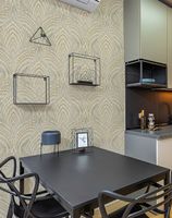 Обои Yien Elements Винил на флизелине (1,06*10) Бежевый/Золото/Серебряный, Абстракция арт-325-4 — фото 2, Обои для стен