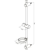 Душевая штанга AM.PM Spirit Хром арт-F0370064 — фото 3, Штанги для душа