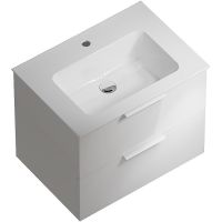 Тумба под раковину Kerama Marazzi Piano 65 PI.F.65\WHT подвесная Белая глянцевая арт-PI.F.65\WHT — фото 1, Тумбы под раковину