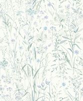 Обои Grandeco Universe 4 Винил на флизелине (1,06*10,05) Бирюзовый/Зеленый/Голубой, Цветы/Листья арт-UR 3329 — фото 2, Обои для стен