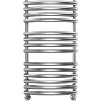 Водяной полотенцесушитель Terminus Капри П14 500х1000 Хром, нижнее подключение, G 1/2" ВР, с комплектом вентилей арт-4670078530646 — фото 2, Водяные полотенцесушители