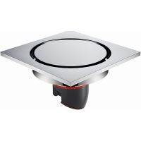 Душевой трап Orange 100x100 с решеткой Хром глянцевый арт-TR01-003cr — фото 1, Трапы для душа