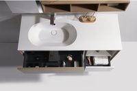 Комплект мебели для ванной Orans BC-NL014-1200 120 подвесная Белый Бежевый арт-014NL12 — фото 3, Комплекты мебели для ванной