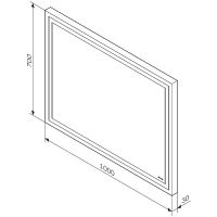 Зеркало AM.PM Gem 100 с подсветкой с механическим выключателем арт-M91AMOX1001WG — фото 10, Зеркала в ванную комнату