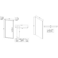 Душевой уголок Niagara Nova 90х100 профиль Хром стекло прозрачное арт-NG-66-9A-A100-34 — фото 10, Прямоугольные душевые уголки