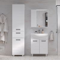 Шкаф пенал Volna Joli 40 Белый арт-pnJOLI40-01 — фото 4, Пеналы для ванной комнаты