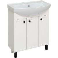 Тумба под раковину Runo Римини 75 Белая арт-00-00001255 — фото 1, Тумбы под раковину