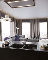 Кухонная мойка Domaci Бьелла DMC-85K арт-GWS-85K-308 черная — фото 2, Кухонные мойки