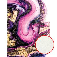 Фреска Ortograf Misto 33283 Фактура флок FLK Флизелин (2*2,7) Розовый/Фиолетовый/Золото, Абстракция арт-33283 (флок FLK) — фото 1, Фрески