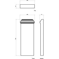 База Европласт 75x750x300 мм арт-1.23.300 — фото 2, Колонны