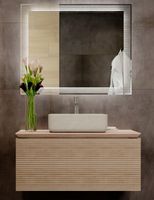 Зеркало Jorno Karat 100 с подсветкой с бесконтактным выключателем арт-Kar.02.100/P/W — фото 4, Зеркала в ванную комнату