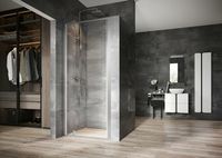 Душевая дверь Ravak Nexty NDOP1-80 профиль Сатин стекло Transparent арт-03O40U00Z1 — фото 2, Распашные душевые двери