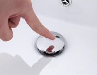 Донный клапан Frap click-clack Хром арт-F65 — фото 4, Донные клапаны