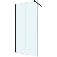 Душевая перегородка Berges Sky Black 80х200 профиль Черный матовый стекло прозрачное арт-064008 — фото 1, Душевые перегородки