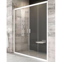 Душевая дверь Ravak Blix BLDP4 170 профиль Белый стекло Transparent арт-0YVV0100Z1 — фото 1, Раздвижные душевые двери