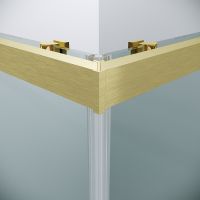 Товар: Душевой уголок Grossman Cosmo 90х90 профиль Золото сатин стекло прозрачное арт-300.K33.02.9090.32.00 - фото 8 Душевой уголок Grossman Cosmo 90х90 профиль Золото сатин стекло прозрачное арт-300.K33.02.9090.32.00 — фото 8, Квадратные душевые уголки