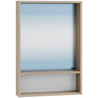 Зеркало СанТа Прима 50 Дуб светлый арт-700345 — фото 1, Зеркала в ванную комнату