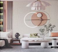 Обои Bernardo Bartalucci Coco Флизелин (1,06*10,05) Коричневый, Геометрия арт-5087-4 — фото 2, Обои для стен