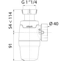 Сифон для раковины Wirquin Neo Белый арт-30987068 — фото 3, Сифоны для раковины