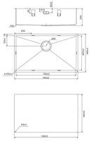 Кухонная мойка Iddis Edifice 74 Графит арт-EDI74G0i77 — фото 12, Кухонные мойки