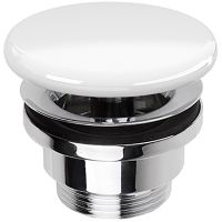 Донный клапан Simas PLCE bi click-clack Белый глянцевый арт-PLCEbi — фото 1, Донные клапаны